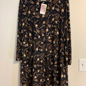Veronica M Oregon key-hole Dress long sleeve soft fabric